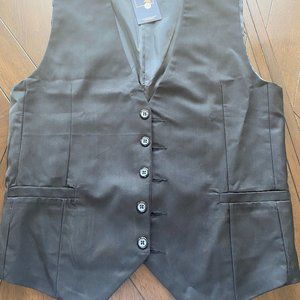 Men's black vest.